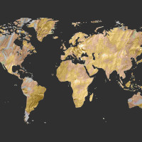 Papier Peint Panoramique Mappemonde 4