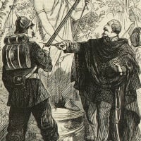 Papier Peint Panoramique Estampe - Incidents in the late war as dramatized in Berlin