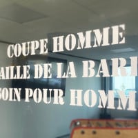 Lettrage pour vitrine