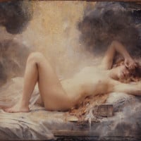 Papier Peint Panoramique Peinture 20e siècle Léon-François Comerre - La Pluie d'or