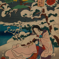 Papier Peint Panoramique Estampe 19e siècle Utagawa Kuniyoshi - Fushimi