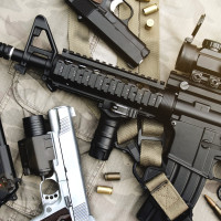 Papier Peint Panoramique Armes Militaires