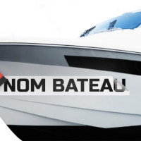 Lettrage adhésif bateau