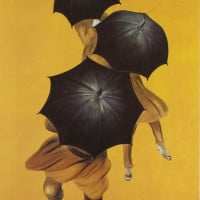 Papier Peint Panoramique Peinture 19e siècle Publicité - Parapluie-Revel