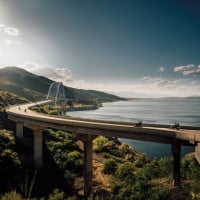 Papier peint Panoramique Route Moto