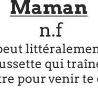 Sticker Maman lettrage définition 2