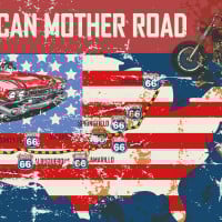 Papier Peint Panoramique Route 66 Vintage