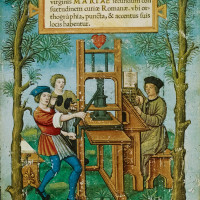 Papier Peint Panoramique Peinture 19e siècle - Imprimeurs