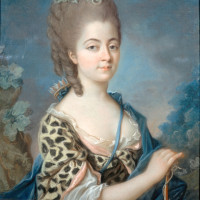 Papier Peint Panoramique Peinture 18e siècle - Portrait de Marie Aurore de Saxe