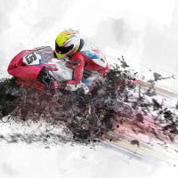 Papier Peint Panoramique Moto GP