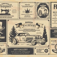 Papier Peint Panoramique Vieux Journal