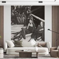 Papier Peint Panoramique Photographie Le Nouvel Observateur - Les mannequins aux Oscars de la Mode de l’Opéra