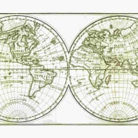 Papier Peint Panoramique Mappemonde Ancienne