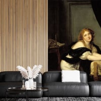 Papier Peint Panoramique Peinture 18e siècle Jean-Baptiste Greuze - La Prière du matin