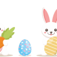 Sticker Vitrine Deco Paques Oeufs 5