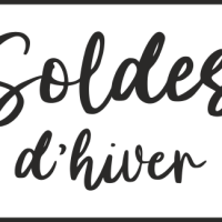 Sticker Soldes d'Hiver vitrine 10