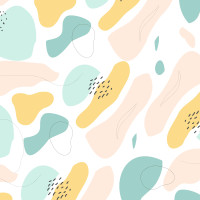 Papier Peint Panoramique Abstrait Formes Couleurs