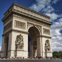Papier Peint Panoramique Ville Paris Arc de Triomphe