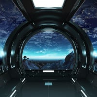 Papier Peint Panoramique Vaisseau Spatial