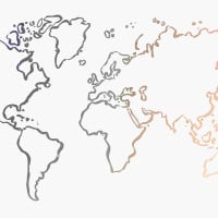 Papier Peint Panoramique Mappemonde