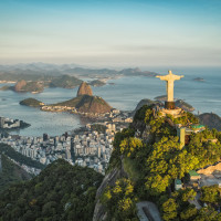 Papier Peint Panoramique Brésil Rio de Janeiro Statue du Christ