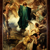 Papier Peint Panoramique Peinture 19e siècle Gustave Doré - L'Ascension