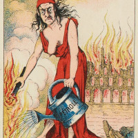 Papier Peint Panoramique Estampe - La Commune