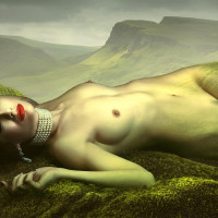 Papier Peint Panoramique Femmes Montagne