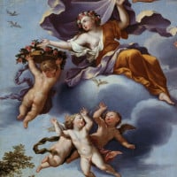 Papier Peint Panoramique Peinture 18e siècle - Le Triomphe de Flore