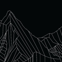 Papier Peint Panoramique Montagne Géométrique Blanc 2