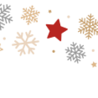 Sticker Vitrine Noël Frise Flocons