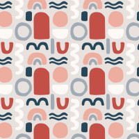 Papier Peint Panoramique Motifs Arrondis