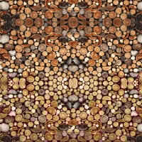 Papier peint Panoramique Rondins de bois