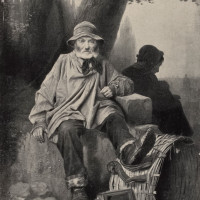 Papier Peint Panoramique Estampe - Un ouvrier français