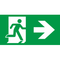 Panneau Issue de secours droite