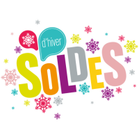Sticker Soldes d'Hiver vitrine 2