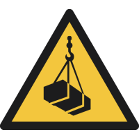W015- ISO 7010 - Panneau Danger, Charges suspendues