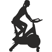 Sticker Métier Loisirs Sport Vélo De Salle