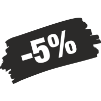 Sticker Soldes Grunge 5%