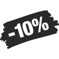 Sticker Soldes Grunge 10%