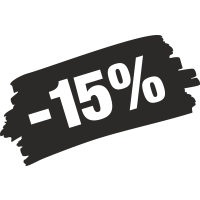 Sticker Soldes Grunge 15%