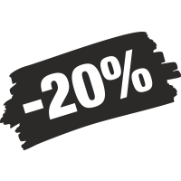 Sticker Soldes Grunge 20%
