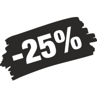 Sticker Soldes Grunge 25%