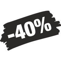 Sticker Soldes Grunge 40%