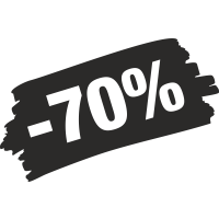 Sticker Soldes Grunge 70%