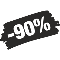 Sticker Soldes Grunge 90%