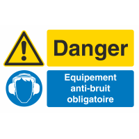 Autocollant Obligation Danger Port Anti Bruit