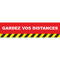 Autocollant Gardez vos distances COVID19
