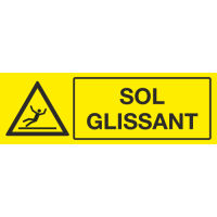 Panneau Sol glissant