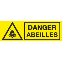 Panneau Danger abeilles